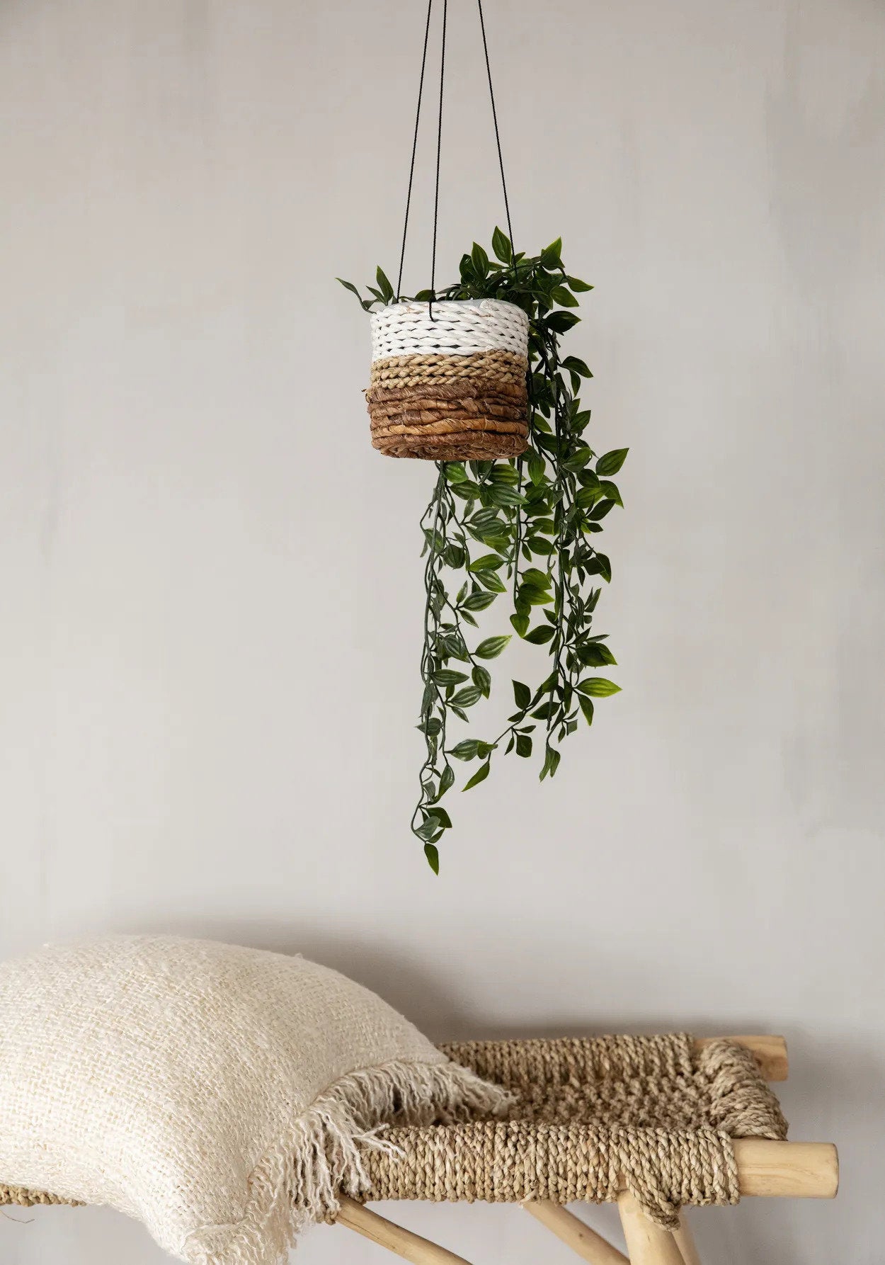 De bananenplantenhanger - natuurlijk wit - S