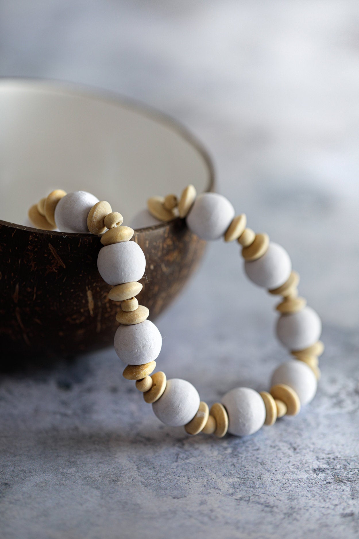 De Canggu-ketting - natuurlijk wit