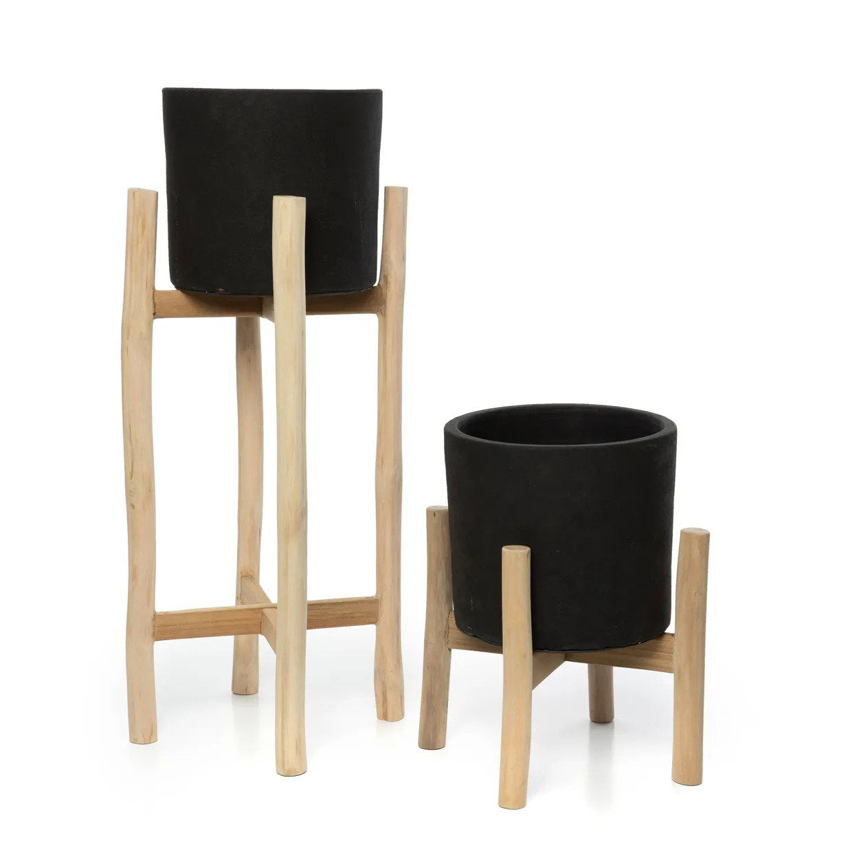 De Antraciet High - Zwart/Naturel - L