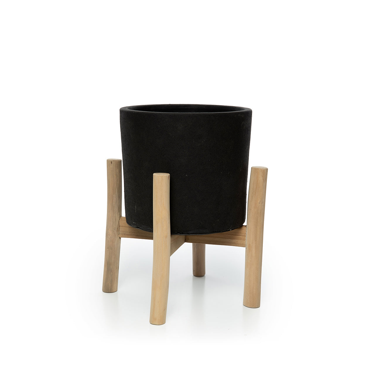 De Antraciet Laag - Zwart Naturel - S