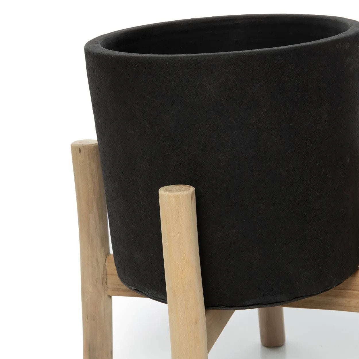 De Antraciet Laag - Zwart Naturel - S