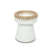 De mooie kaarsenhouder - wit naturel - M
