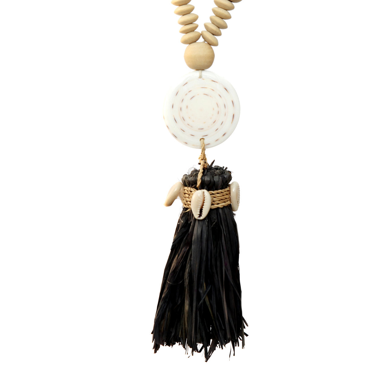 De Lovina-ketting - natuurlijk zwart