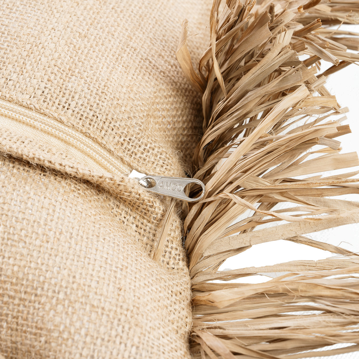 De Jute Bonita kussenhoes - naturel - 30x50