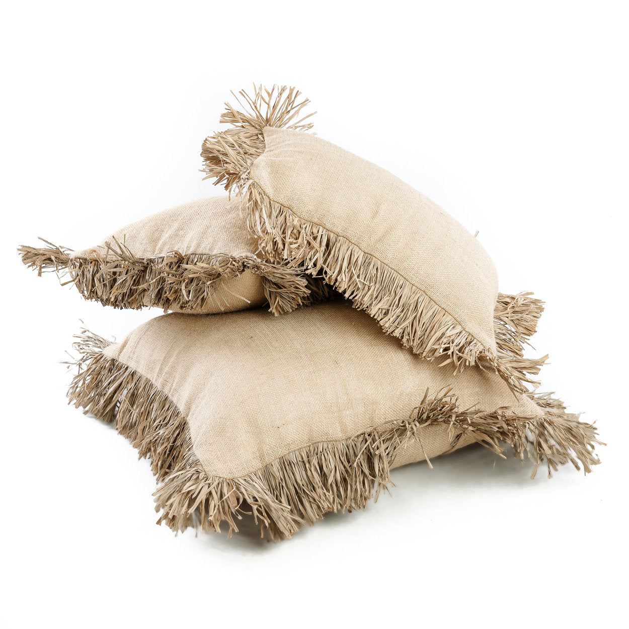 De Jute Bonita kussenhoes - naturel - 30x50