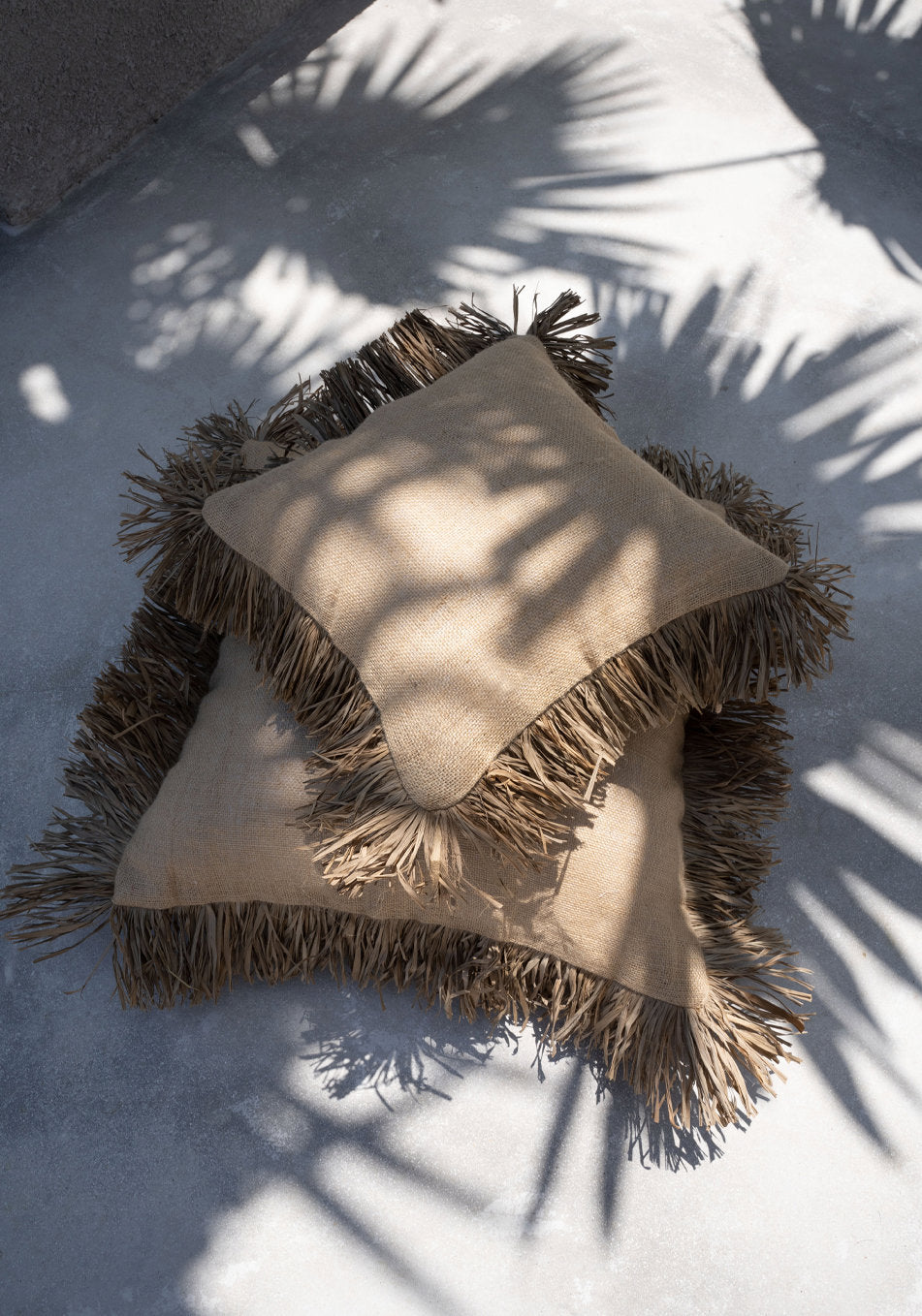 De Jute Bonita kussenhoes - naturel - 40x40