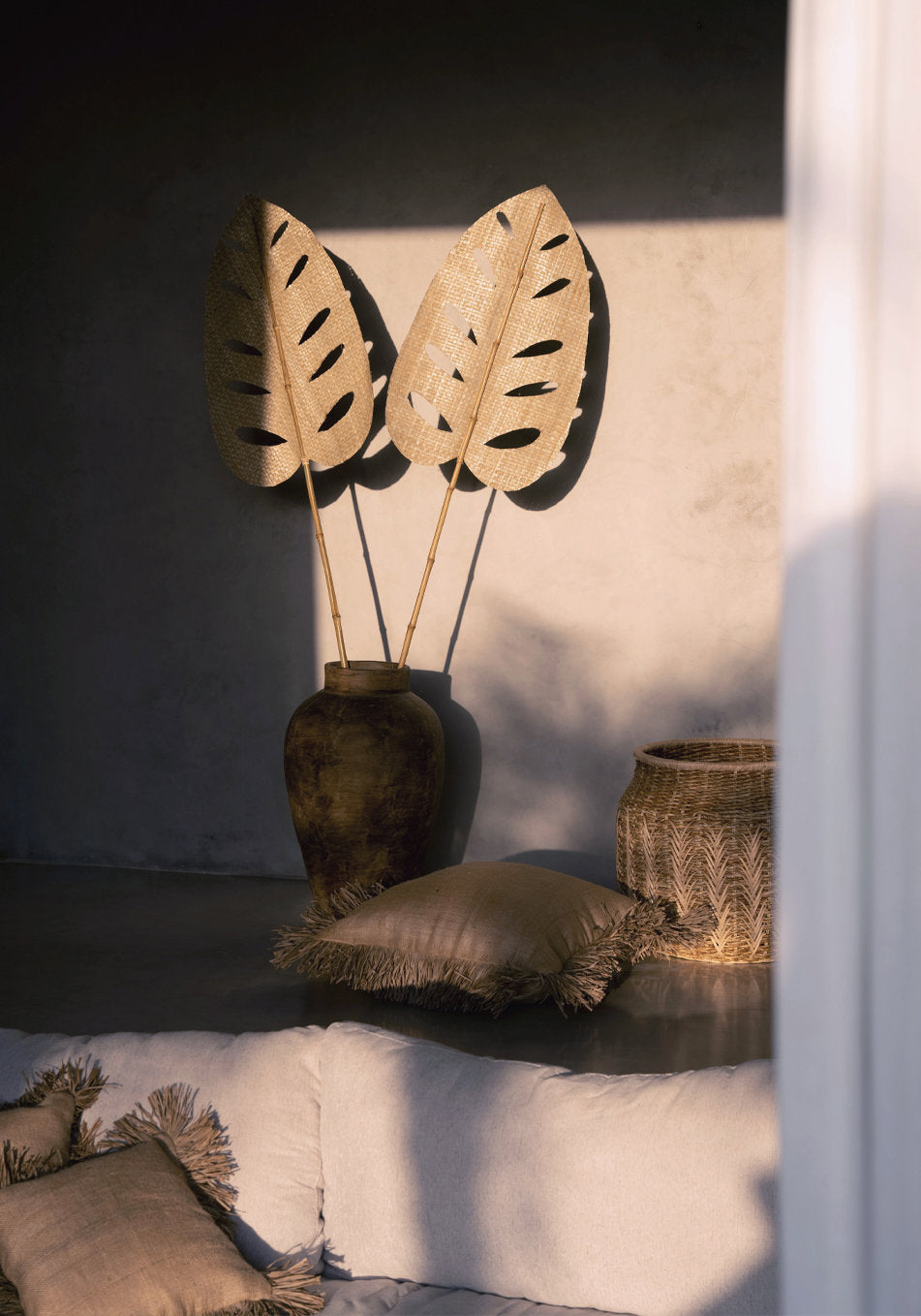 De Jute Bonita kussenhoes - naturel - 40x40