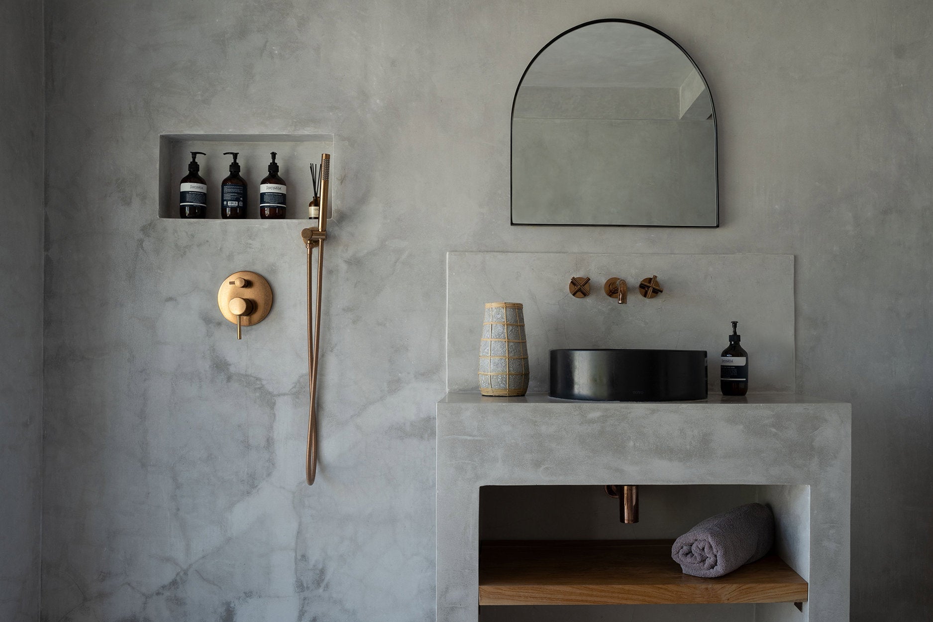 De Cutie-vaas - beton naturel - L