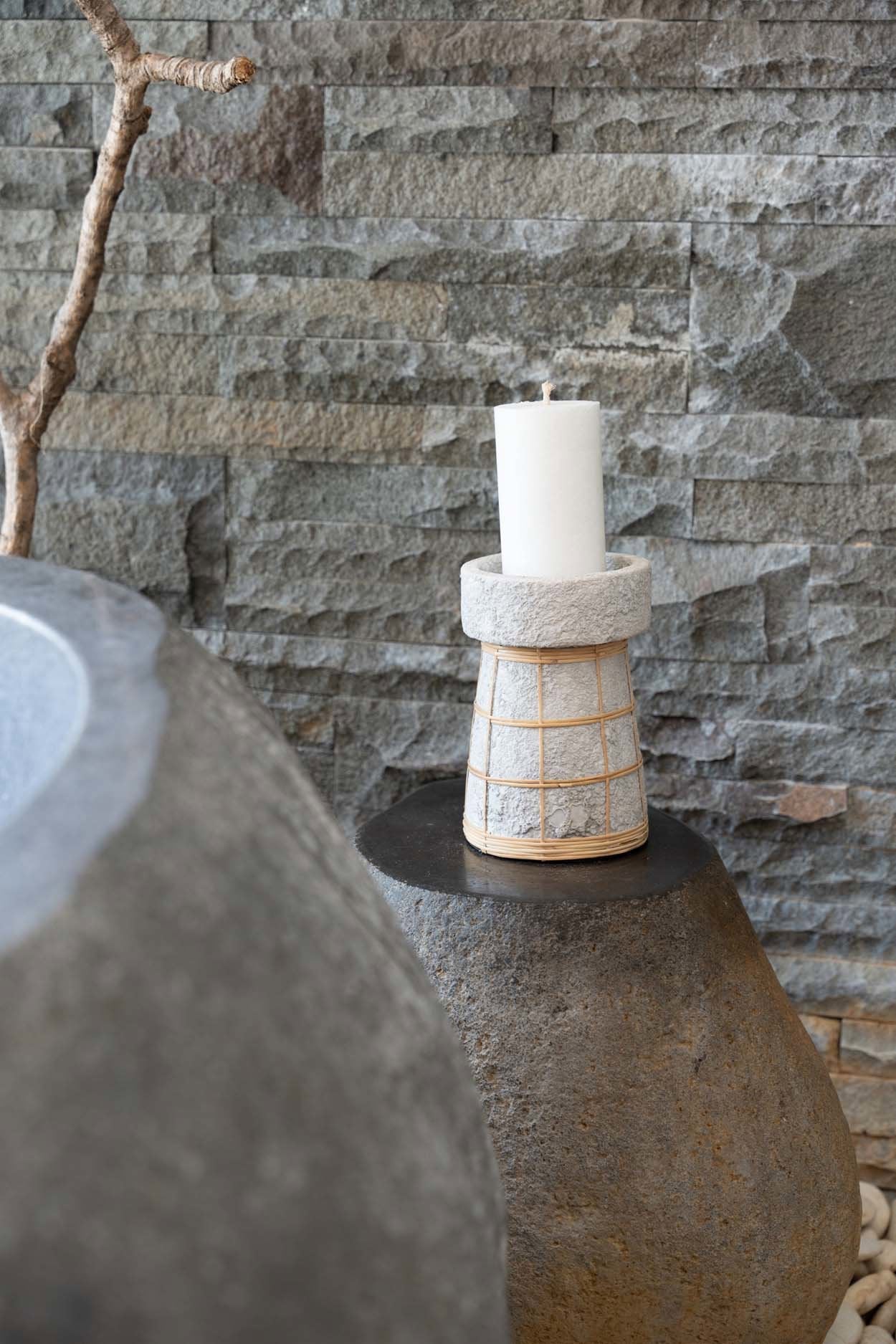 De Serene Kandelaar - Beton naturel - L