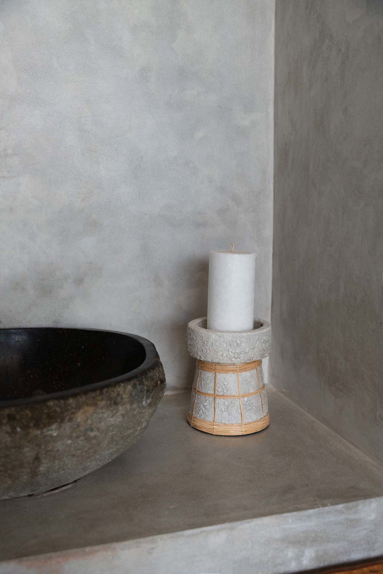 De Serene Kandelaar - Beton naturel - L