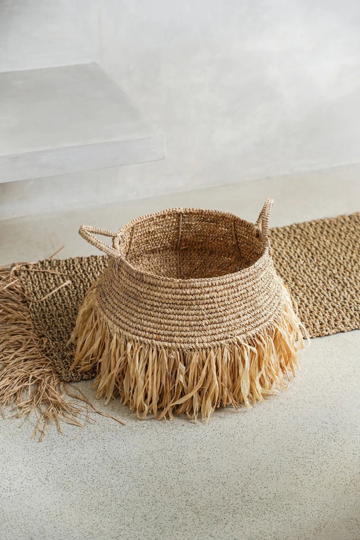 De Raffia Deluxe-manden - Naturel - Groot