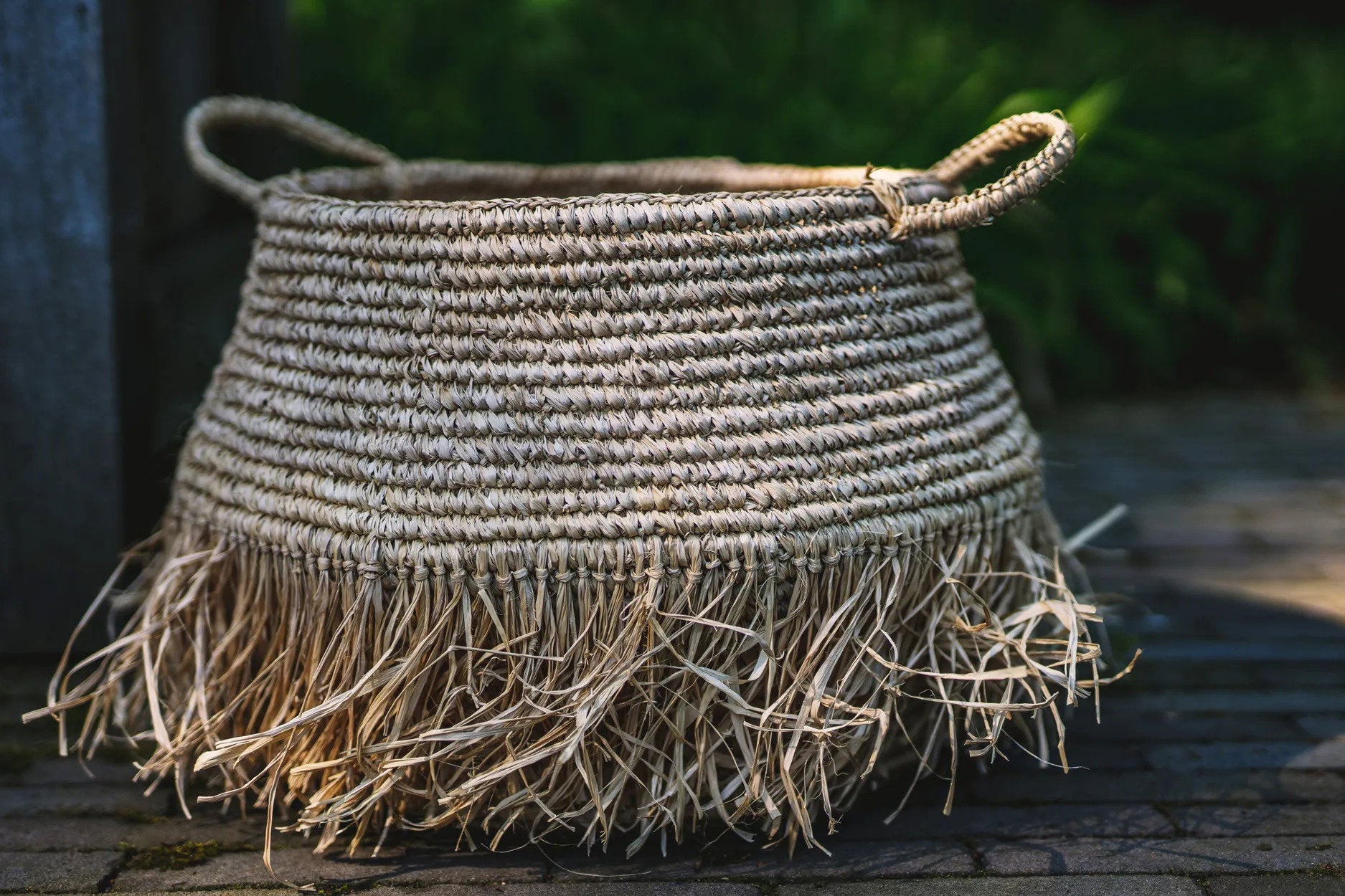 De Raffia Deluxe-manden - Naturel - Groot