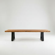 Bank met ijzeren poten - naturel - 220