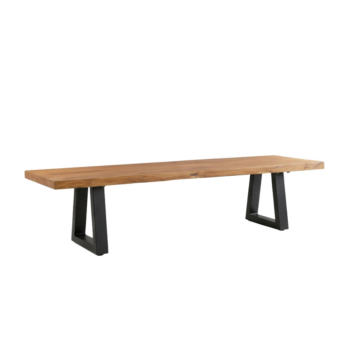 Bank met ijzeren poten - naturel - 280