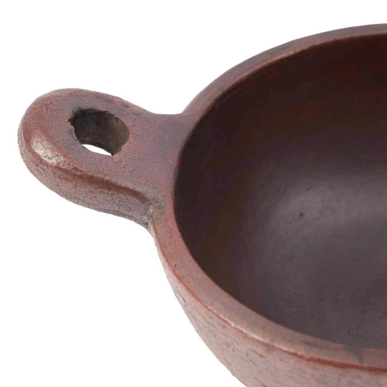 De etnische kom met handvat - terracotta - M