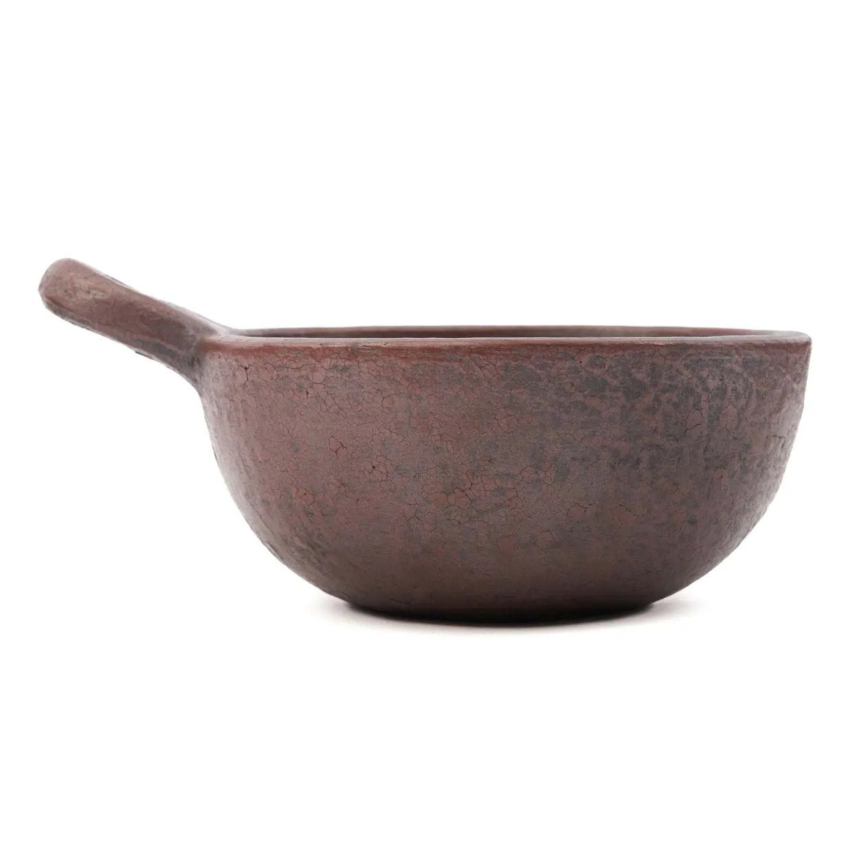 De etnische kom met handvat - terracotta - M
