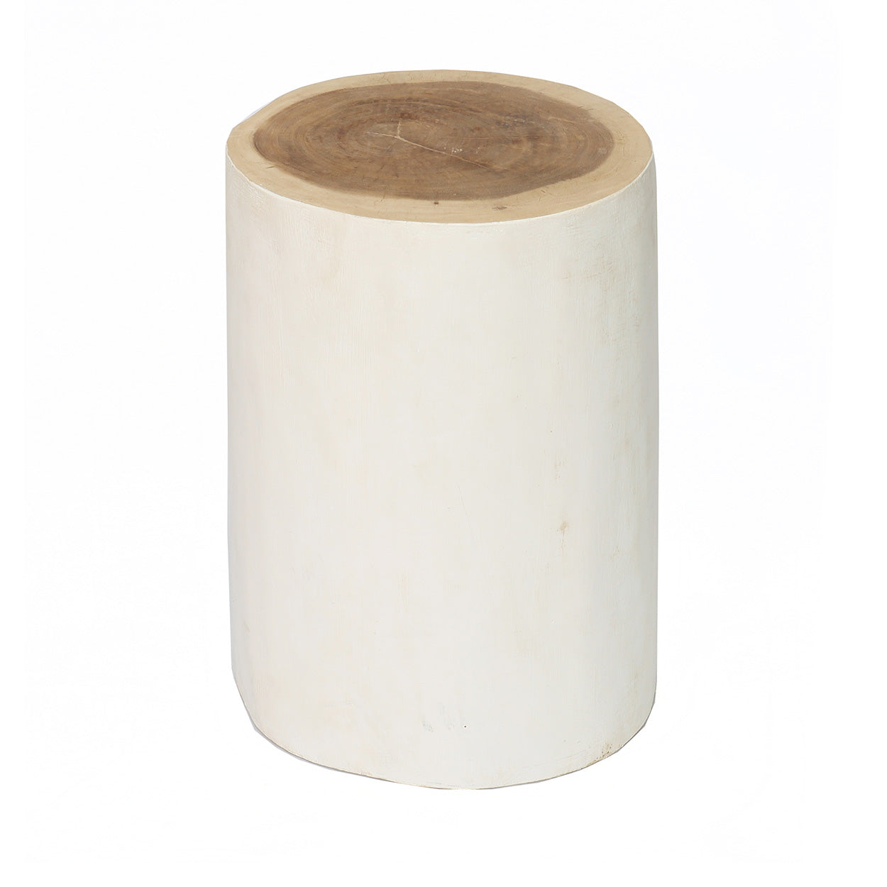 De Tribe-kruk - natuurlijk wit - bijzettafel