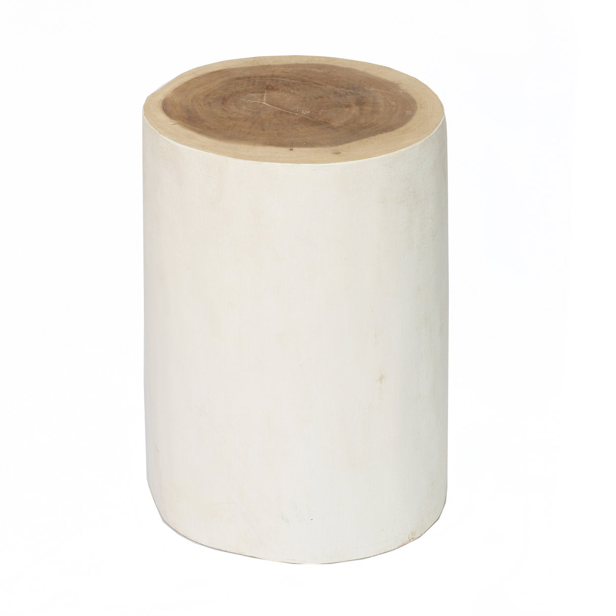 De Tribe-kruk - natuurlijk wit - bijzettafel