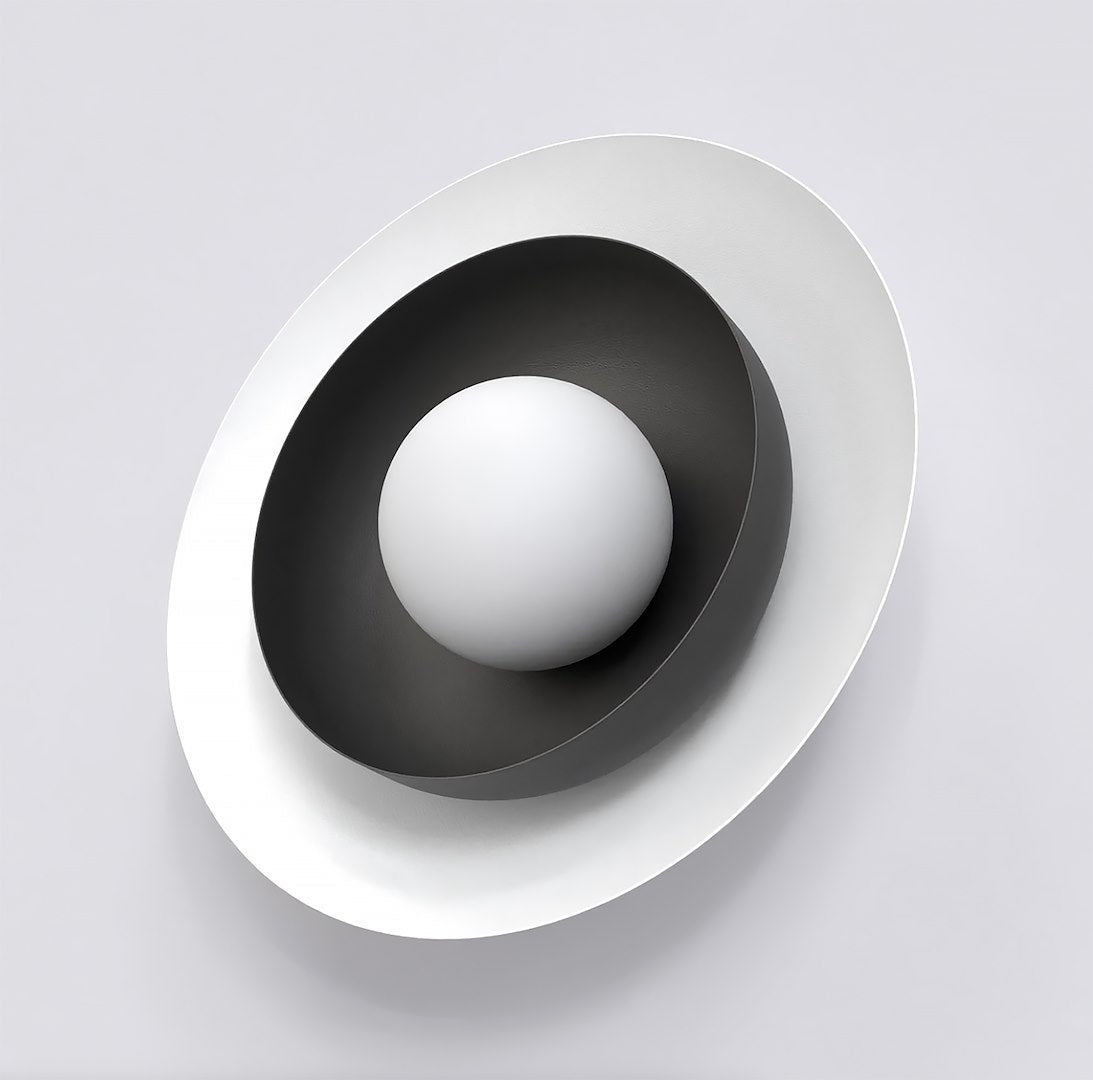 Wandlamp - POPPI K1 WH ZWART