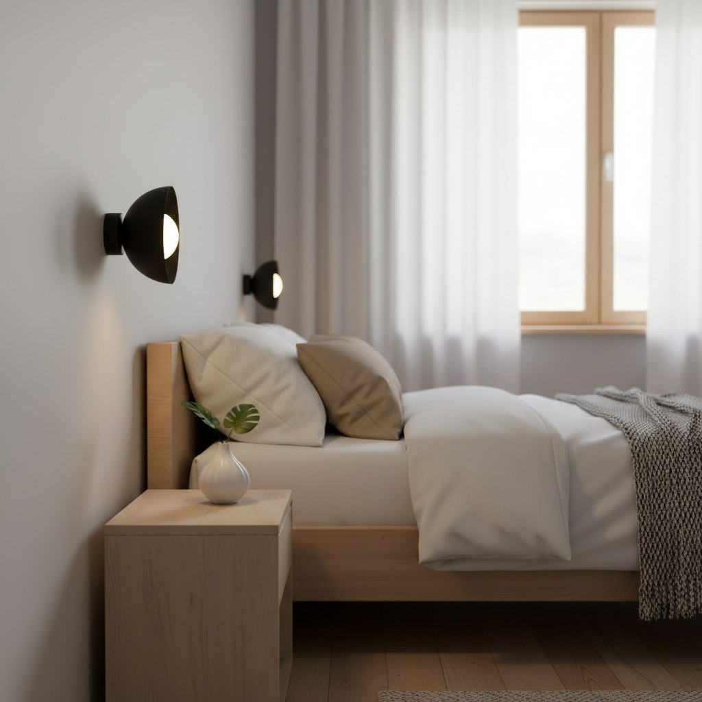 Wandlamp - BIBI K1 ZWART