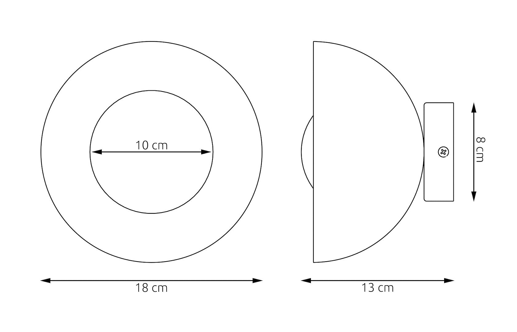 Wandlamp - BIBI K1 MOKKA