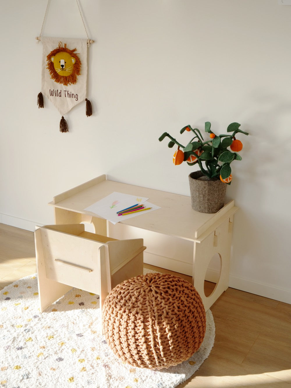 Kidsdepot vilten plant Oranje - Sinaasappelplant