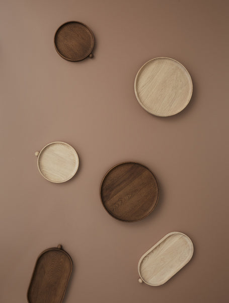 Inka rond houten dienblad - klein