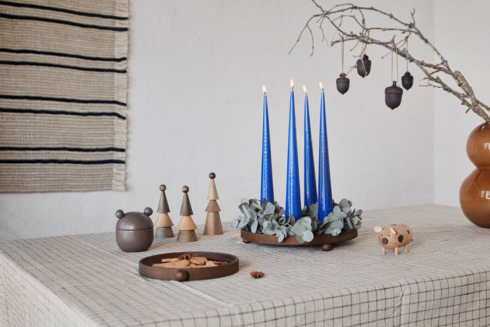 Inka rond houten dienblad - groot