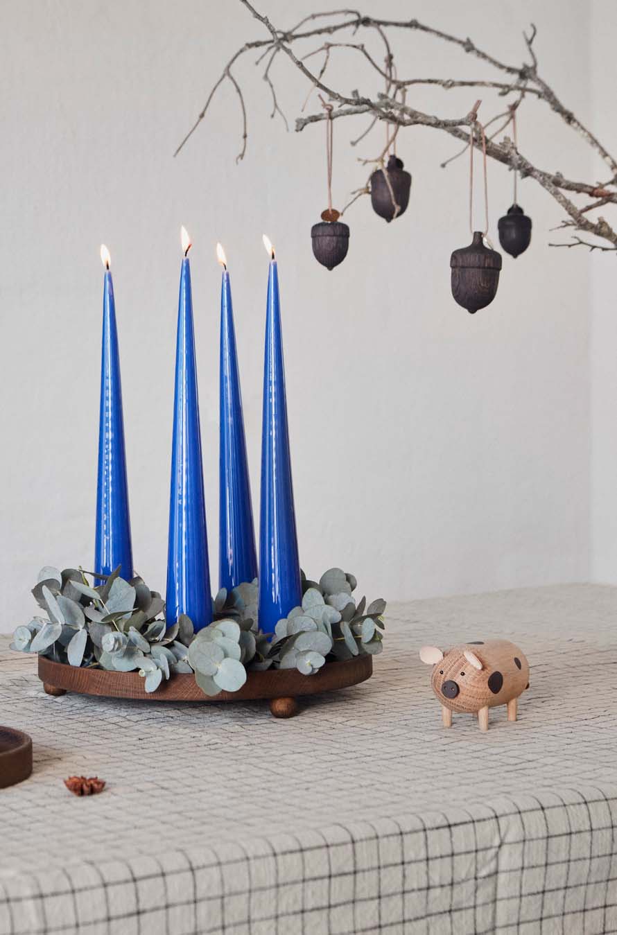 Inka rond houten dienblad - groot