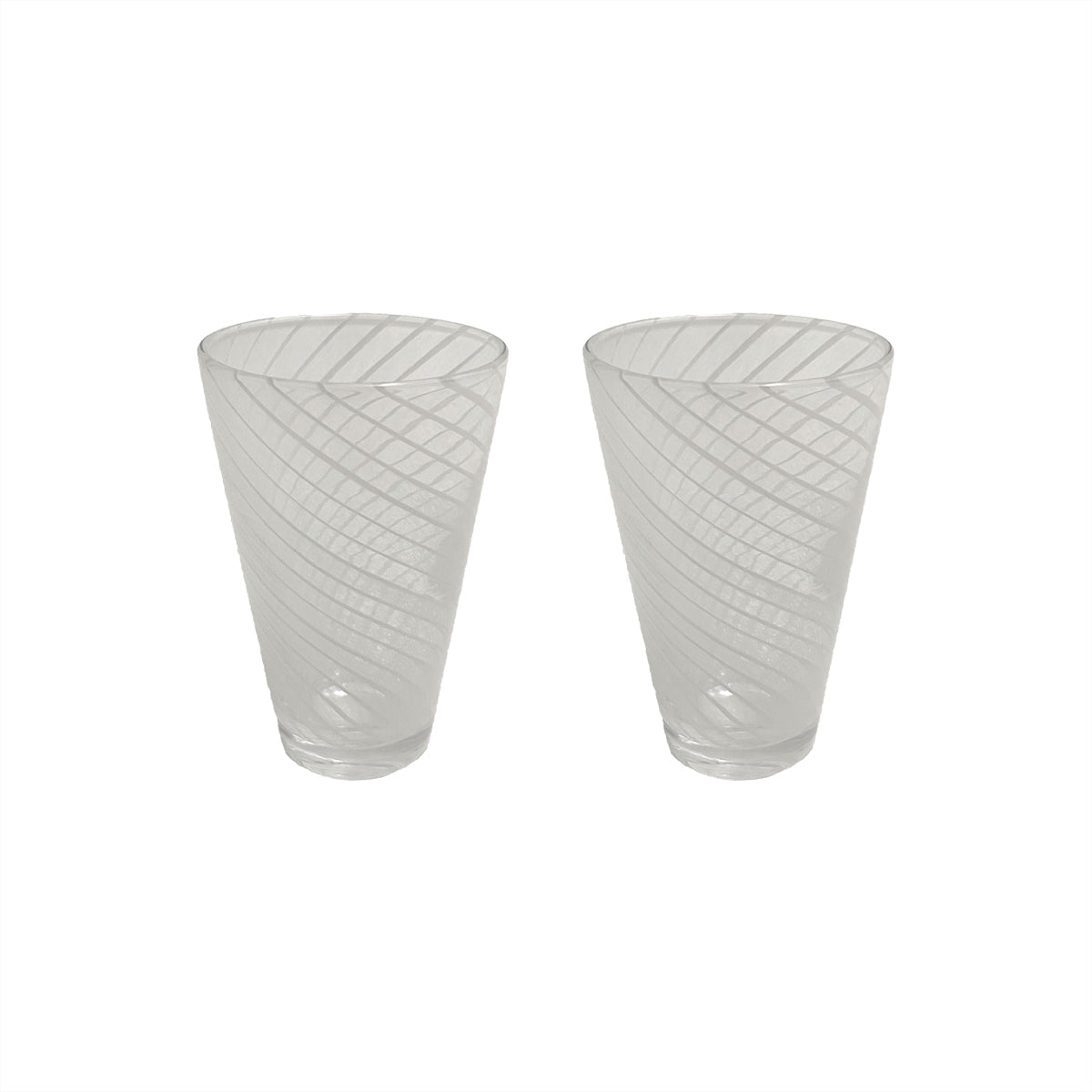 Yuka Swirl-glas - set van 2