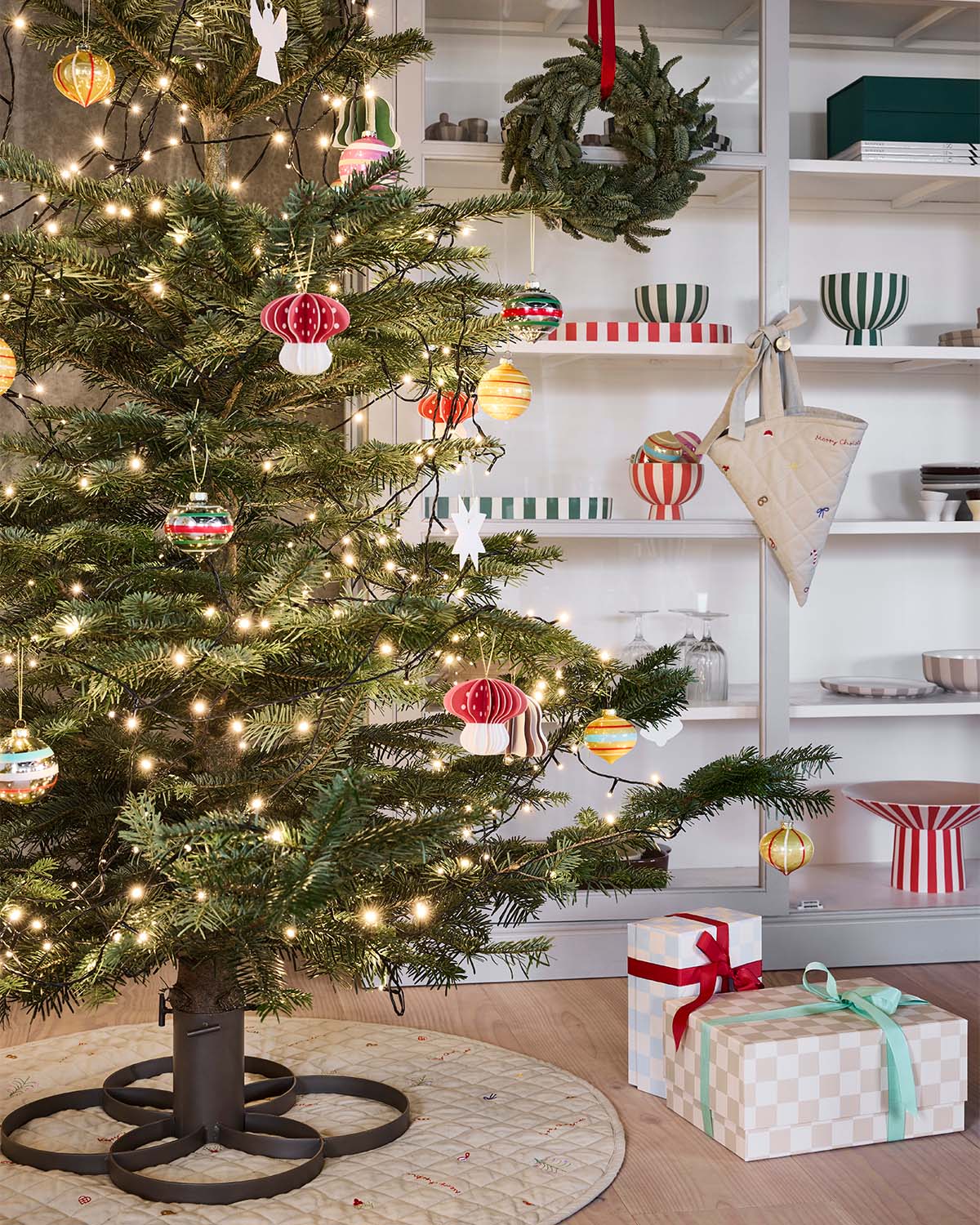 Vintage glazen kerstbal nr. 1 - set van 2
