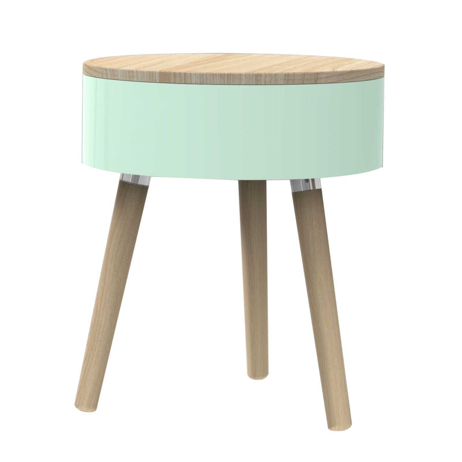 Lund Skittle bijzettafel Ø 34 cm, Hoogte 52 cm - Groen