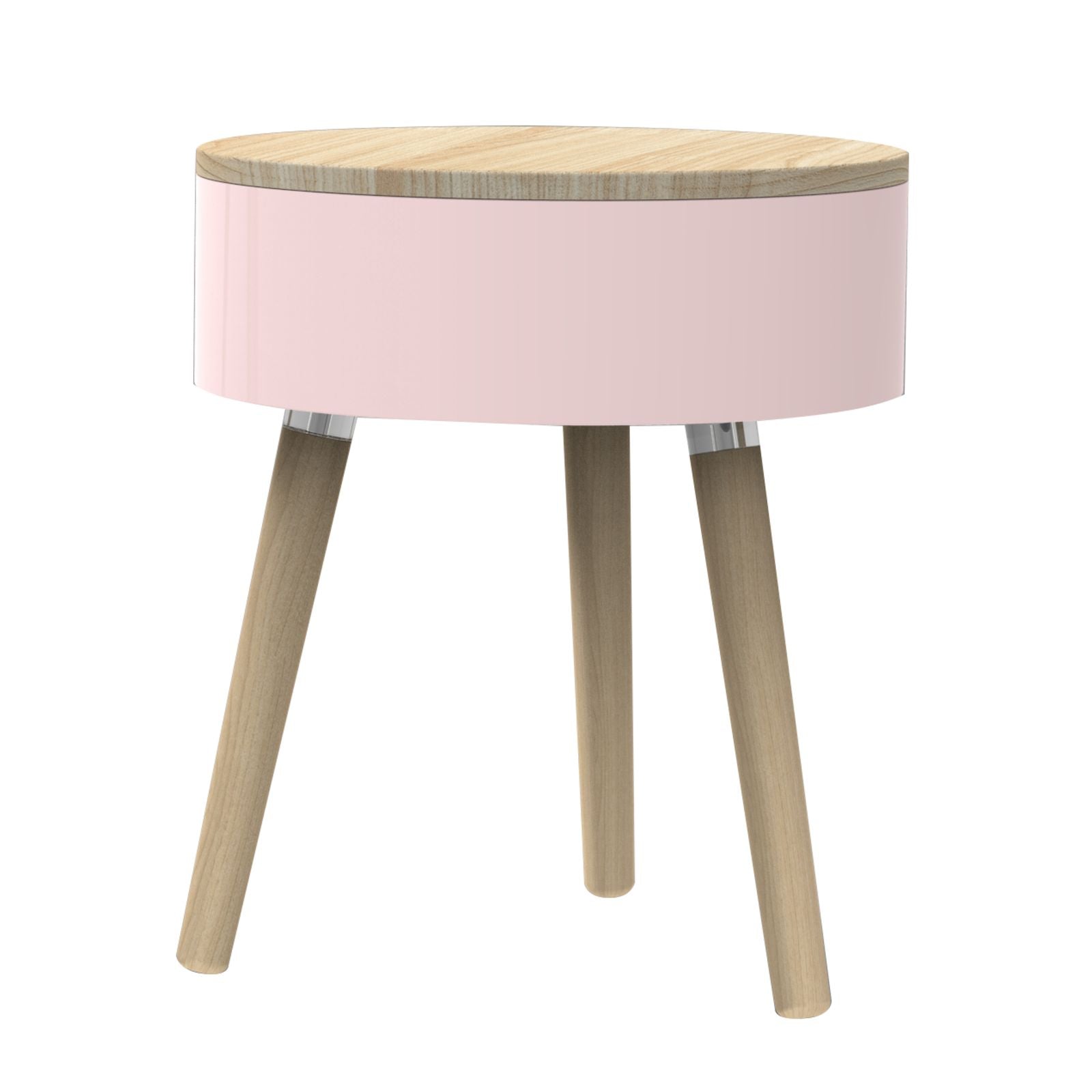 Lund Skittle bijzettafel Ø 34 cm, hoogte 52 cm - roze
