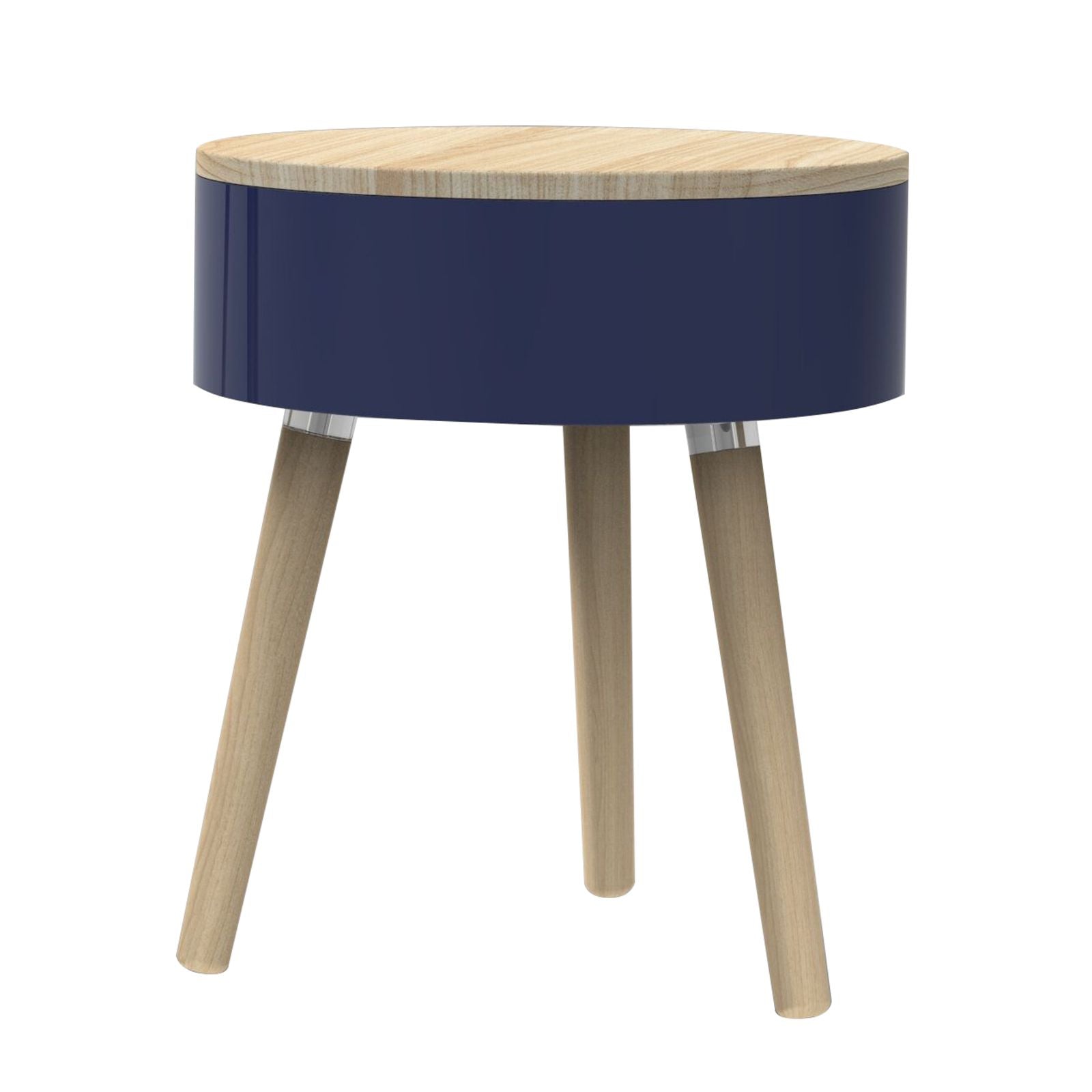 Lund Skittle bijzettafel Ø 34 cm, hoogte 52 cm - blauw