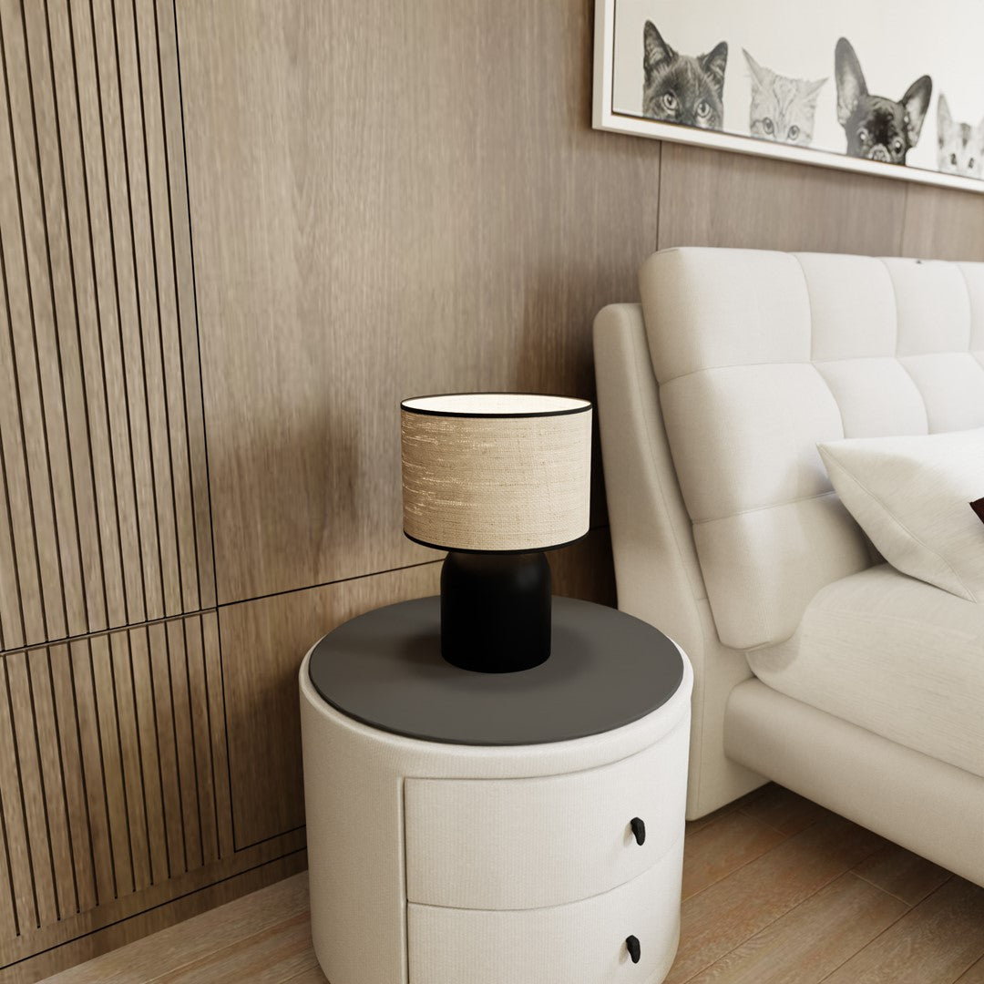 Tafellamp - ASPEN LN1 ZWART/ROTAN
