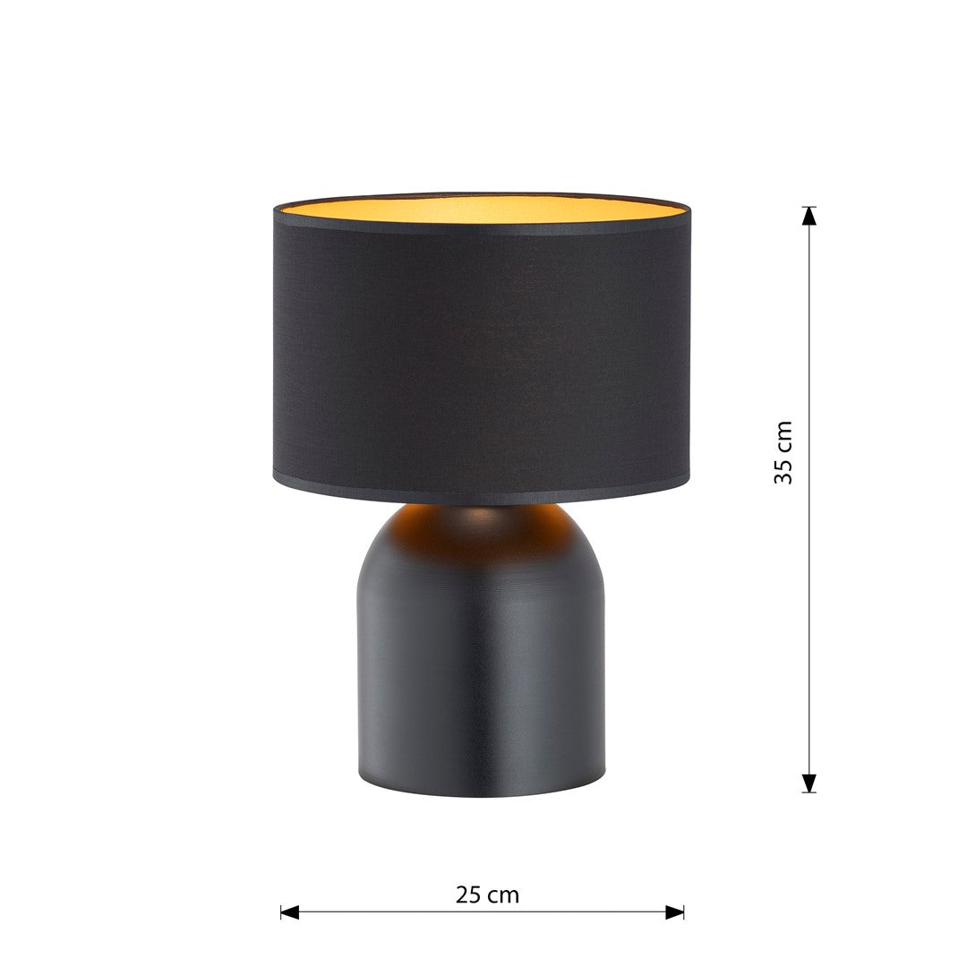 Tafellamp - ASPEN LN1 ZWART/GOUD