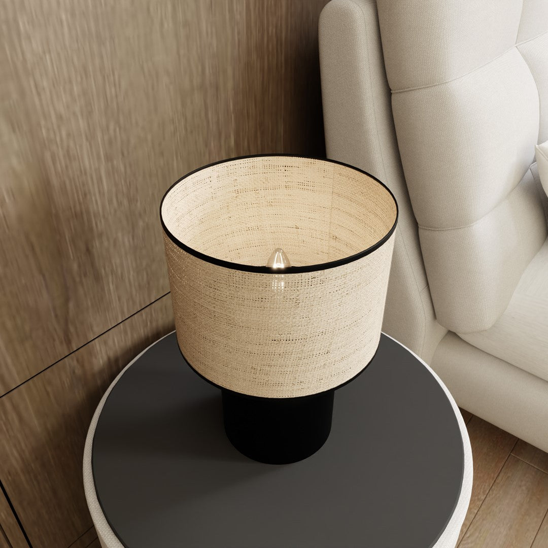Tafellamp - ASPEN LN1 ZWART/ROTAN