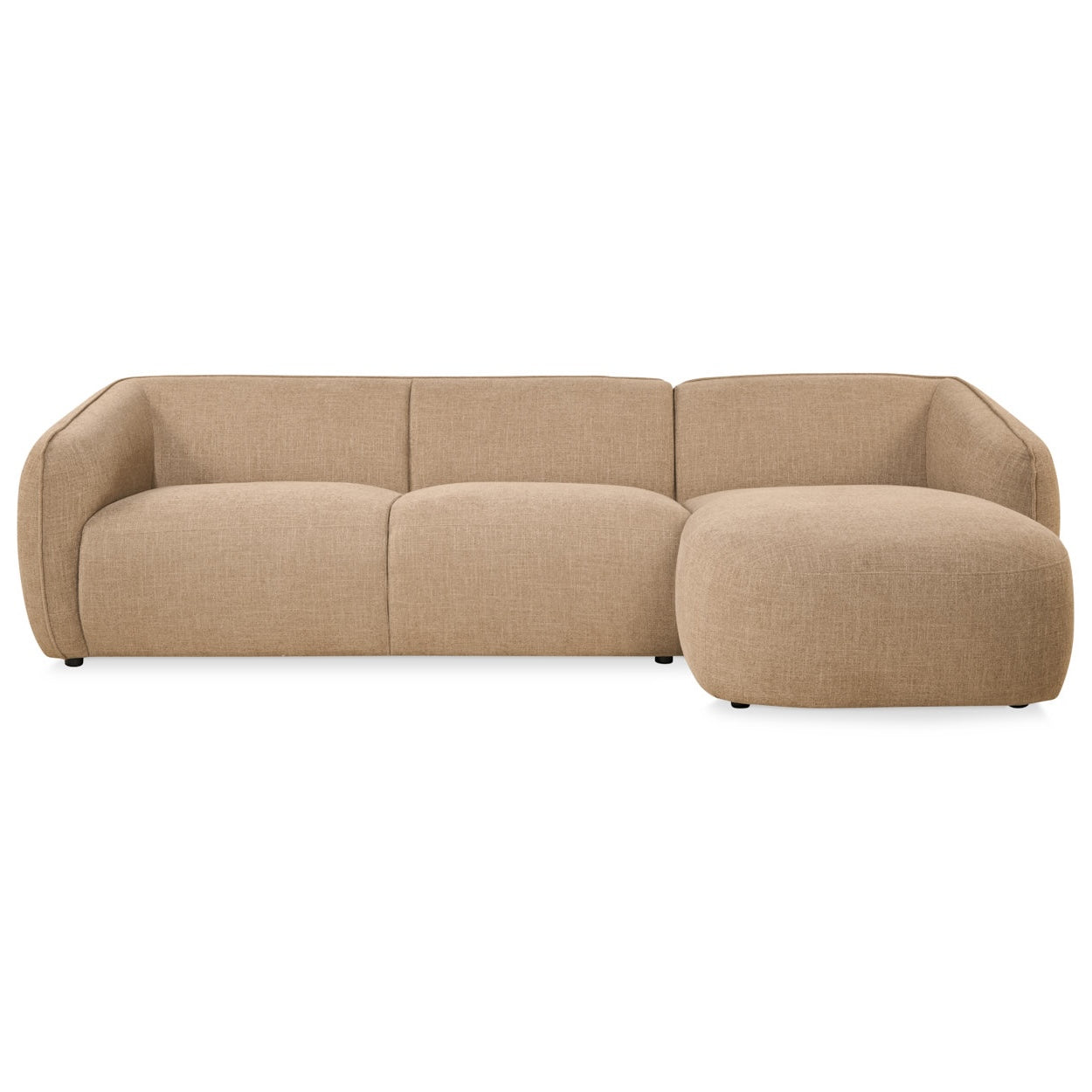 Hoekbank Laila - Taupe stof, rechts