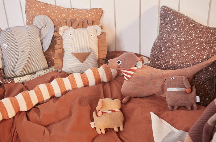 Hunsi-hond met twee puppy's Coco en Max