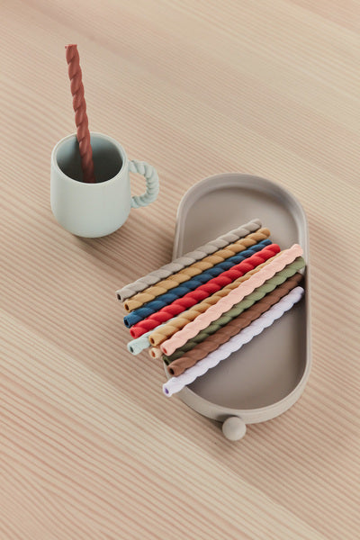 Mellow siliconen rietjes - set van 6