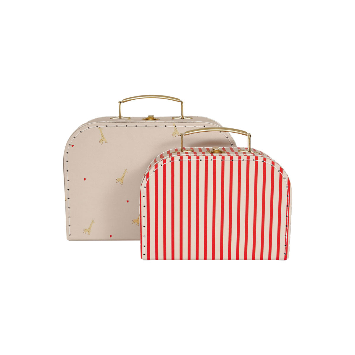 Mini-koffer Giraffe & Streep - Set van 2