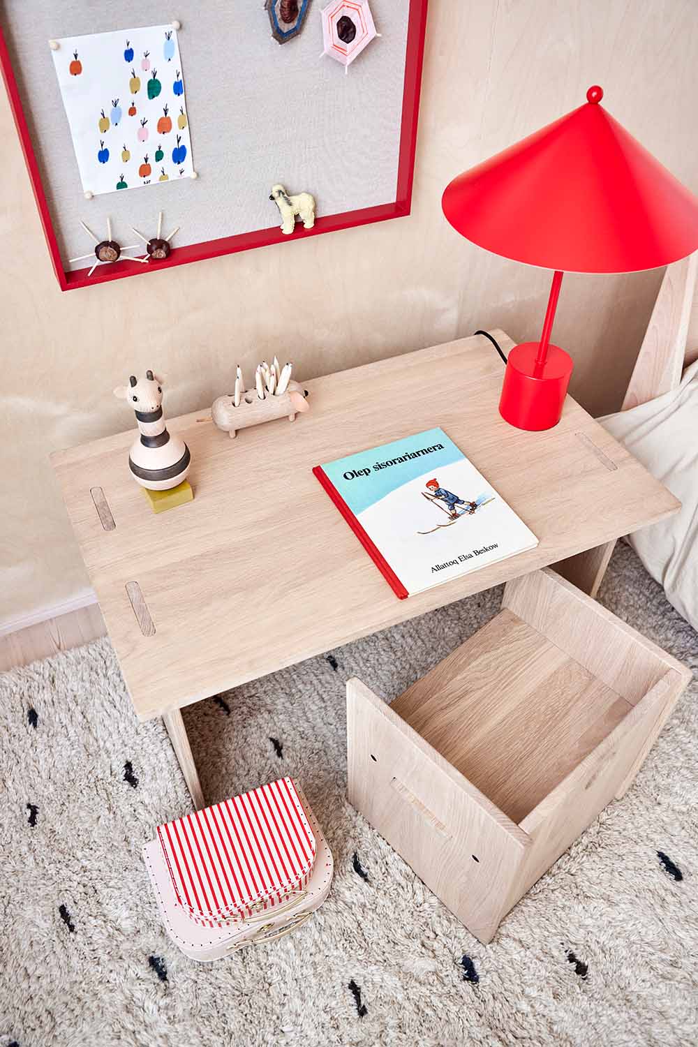 Mini-koffer Giraffe & Streep - Set van 2