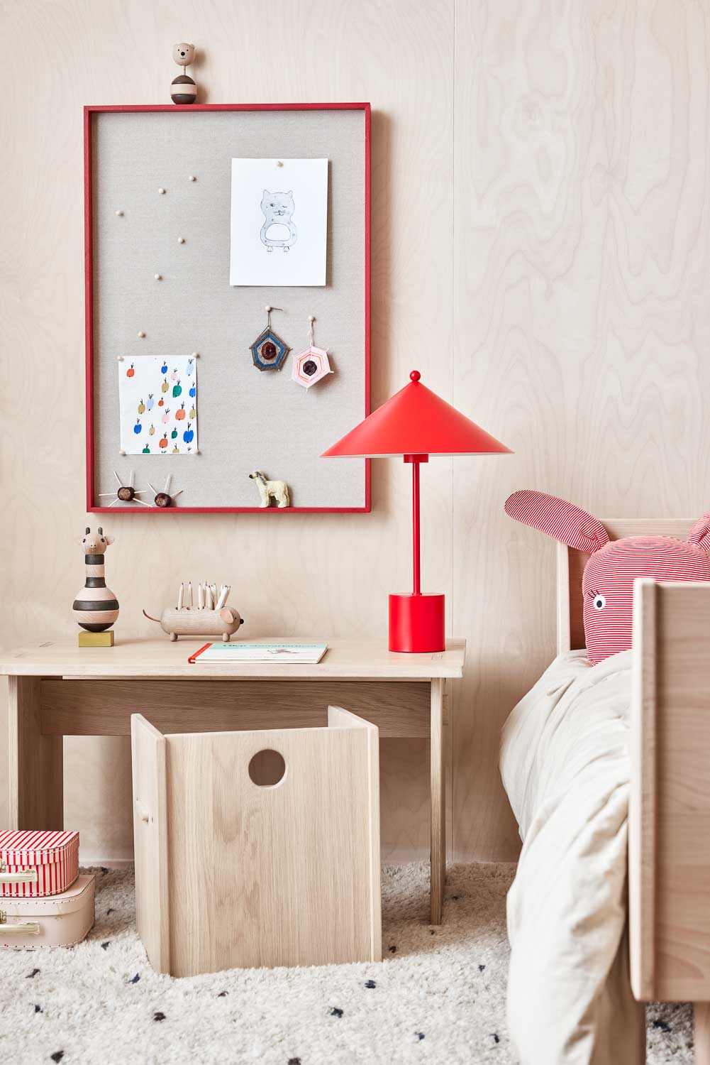 Mini-koffer Giraffe & Streep - Set van 2