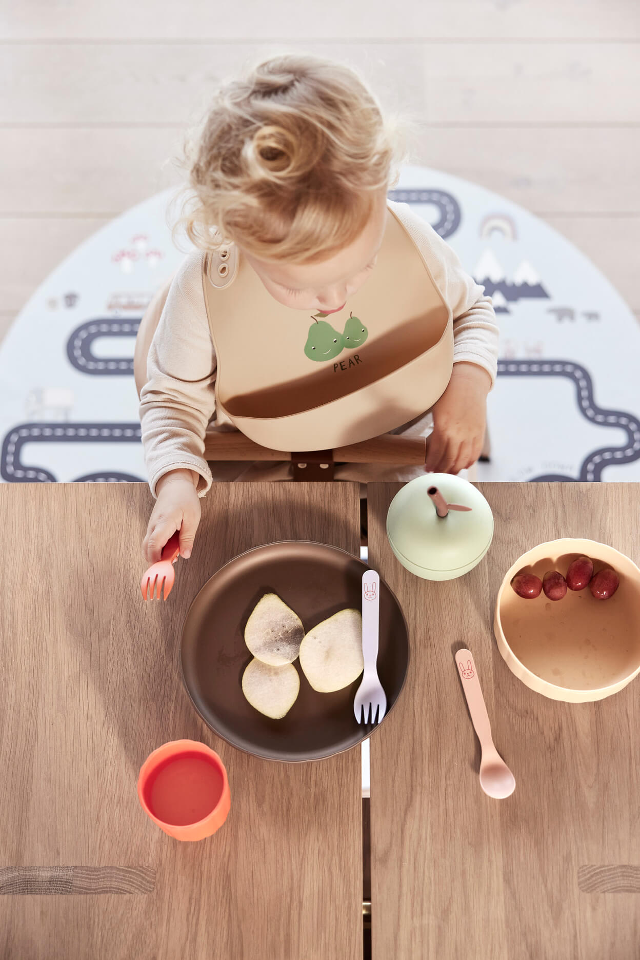 Yummy siliconen slabbetjes - set van 2