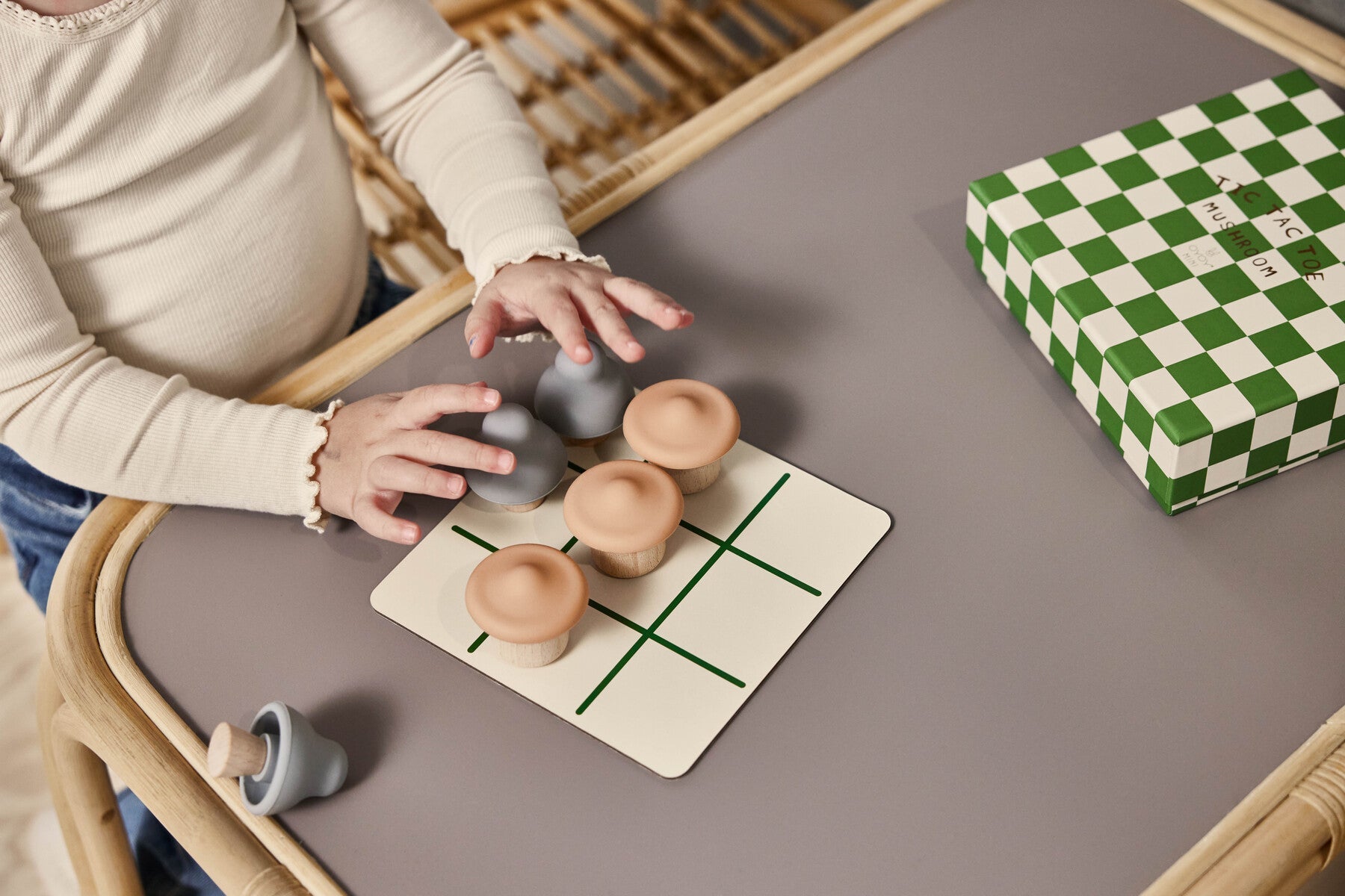 Tic Tac Toe met paddenstoelen