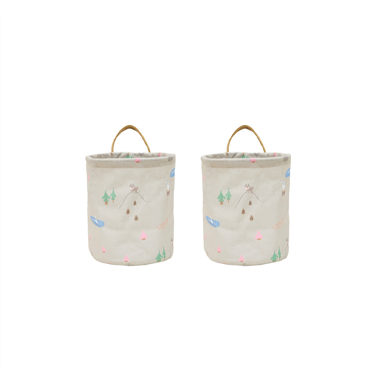 Hert & Eend opbergmand klein - set van 2