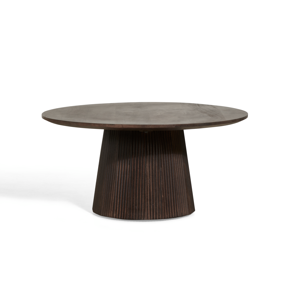Bijzettafel Ø 80 cm, mokka bruin