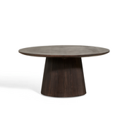 Bijzettafel Ø 80 cm, mokka bruin