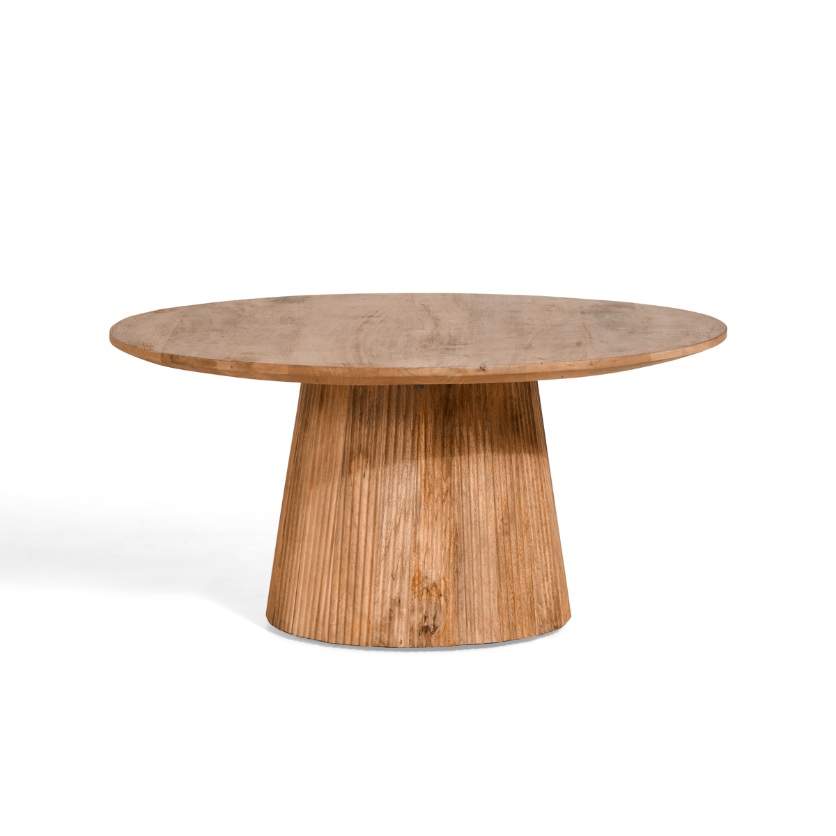 Bijzettafel Ø 80 cm lichtbruin