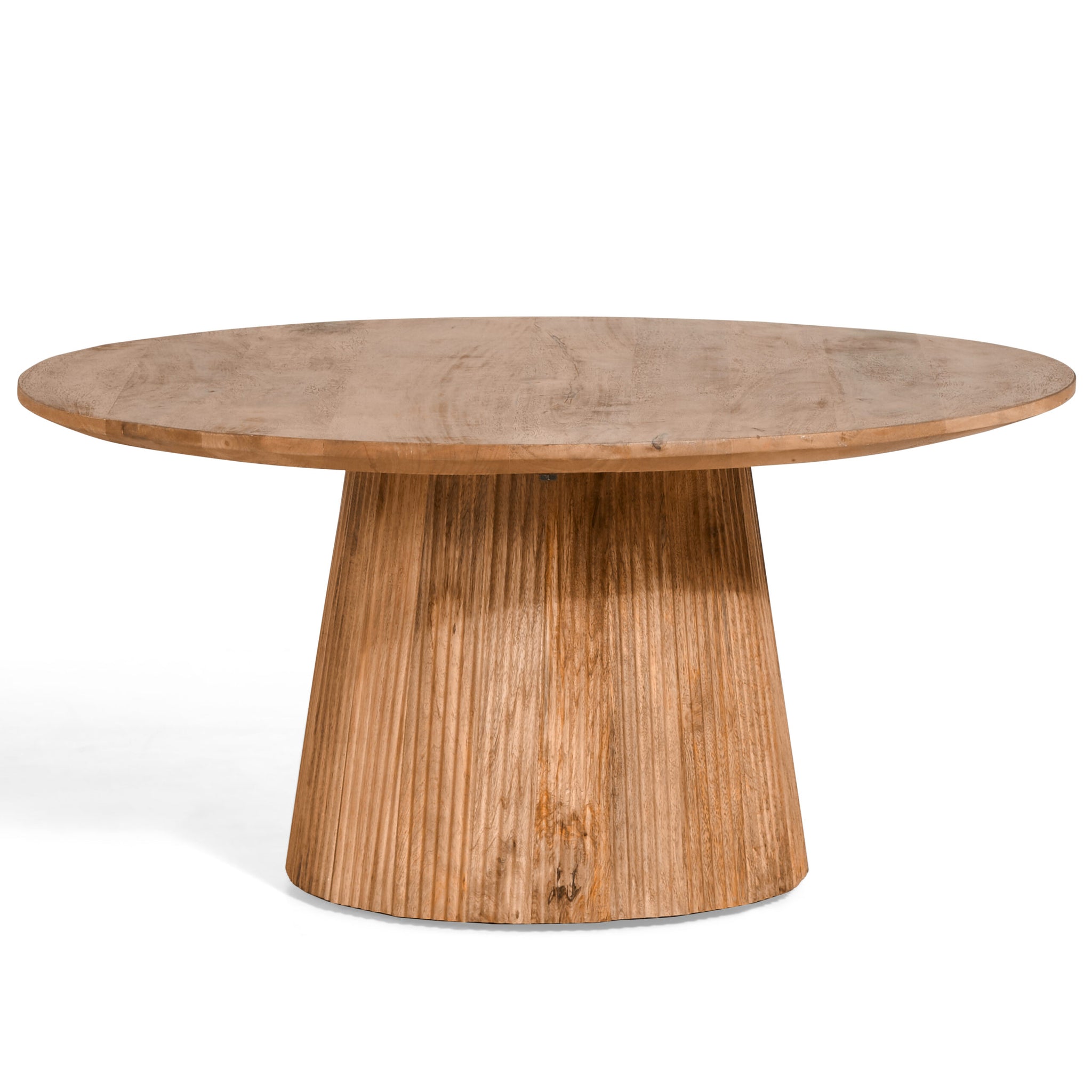 Bijzettafel Ø 80 cm lichtbruin